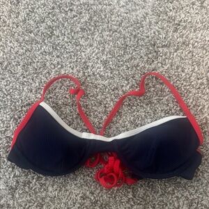 Beach RiotNavy and Red Women's Bikini Top